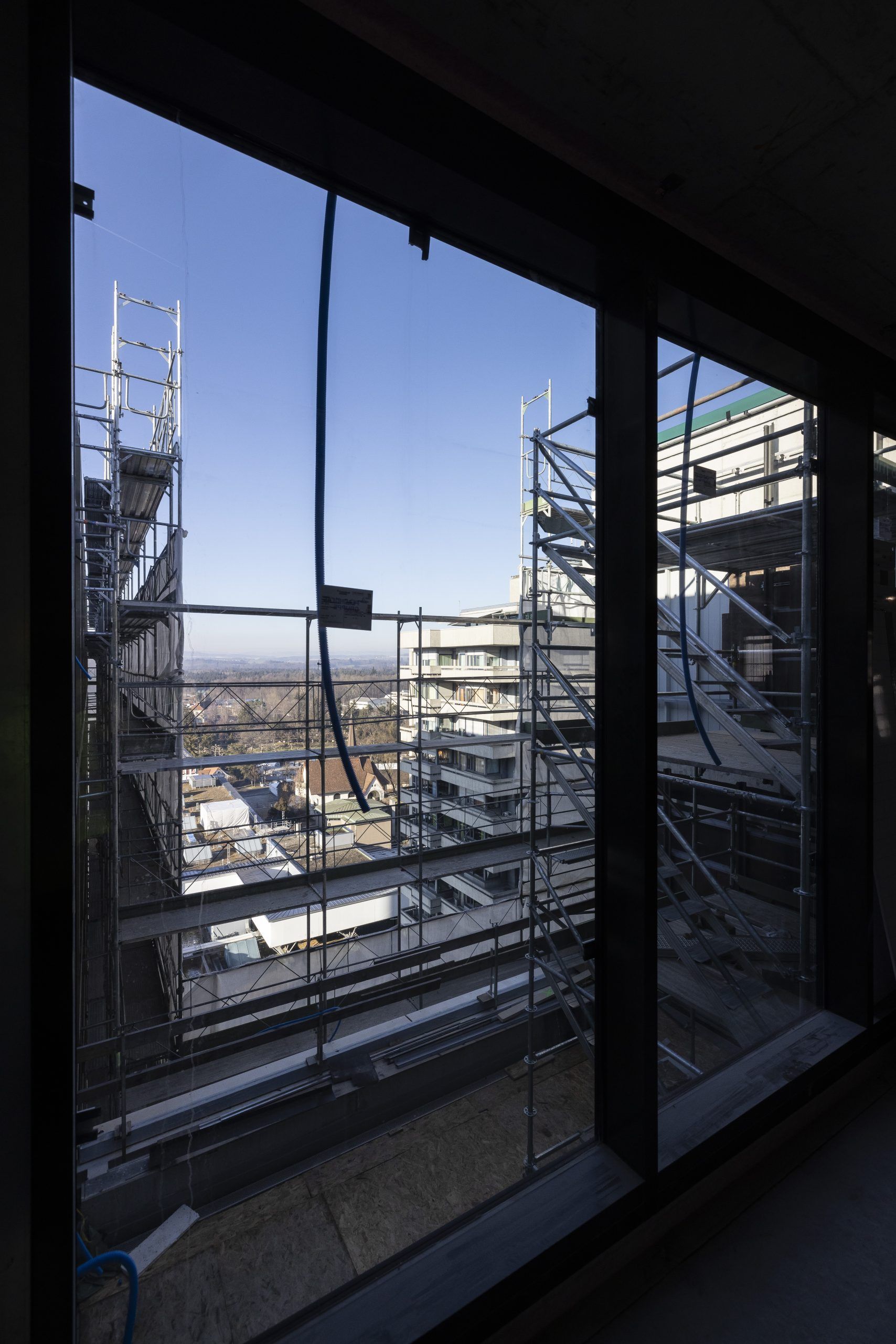 Blick auf die Baustelle am Universitätsspital Bern